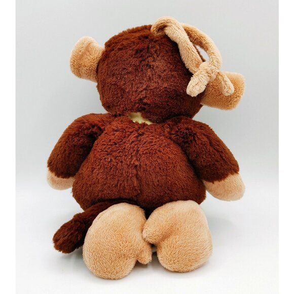 Bearington Baby Brown Musical Monkey Plush Baby Crib Pull Toy Lullaby - Picture 3 of 4